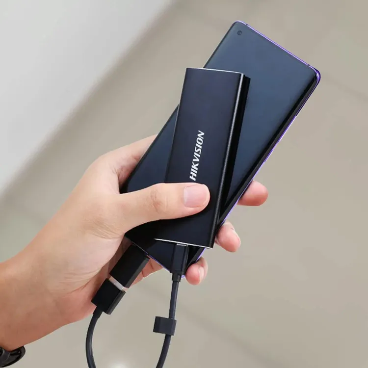 Внешние SSD 512 ГБ Hikvision (HS-ESSD-T200N/512G***); M.2; USB 3.2 Type C; чёрный