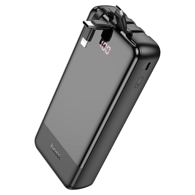 Внешний аккумулятор Hoco J114A Charger Black; 20 000 mAh; USB1 - 5В 2А; индикатор заряда; черный; 446 г