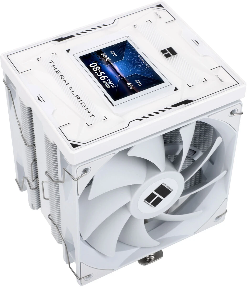 Кулер для процессора 120 мм Thermalright Burst Assassin 120 Vision White (TRBA120VW), 2x120 мм, 4 pin, SATA, USB, 600-1500 об/мин, белый, 245 Вт