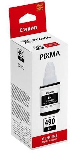 Картридж Canon GI-490 BK (0663C001***); Canon Pixma G14XX/G24XX/G34XX/44XX; оригинал; чёрный