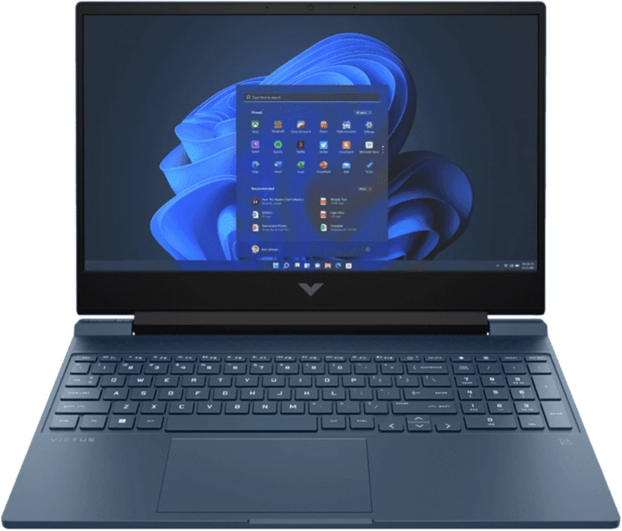 Ноутбук 15.6" HP Victus 15-FB3120AX (BT6E1PA); 1920x1080 IPS 144 Гц; AMD Ryzen 7 7445HS; 16 Гб/512 Гб; NVIDIA GeForce RTX 3050 4Гб; Win 11; 52.5 Вт*ч;