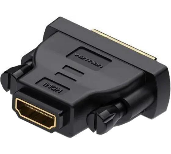 Переходник HDMI(F) - DVI-D(M) Vention (ECDB0) Black
