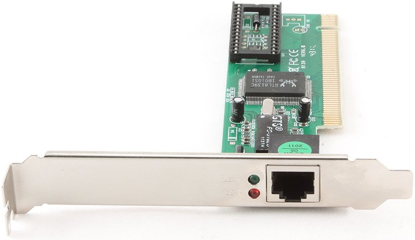 Сетевая карта Gembird NIC-R1; 10/100 Мбит/с; PCI