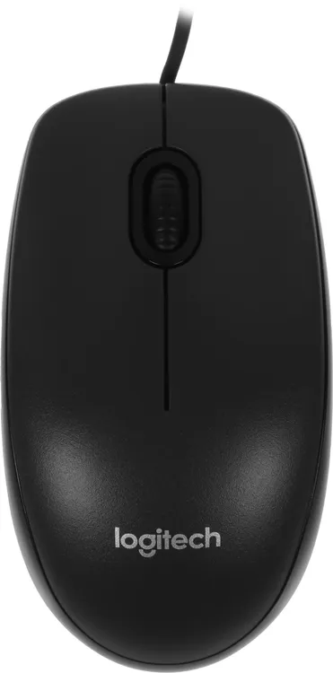 Мышь проводная Logitech M90 (910-001793***); USB; оптический; 1000 dpi; 3 кнопки; колесо прокрутки; чёрный + серый