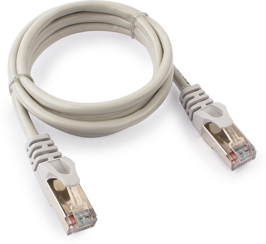 Кабель патч-корд Cablexpert PP6-2M (045377), FTP, Cat.6, 26 AWG, омеднённый алюминий, литой, 2 м, серый