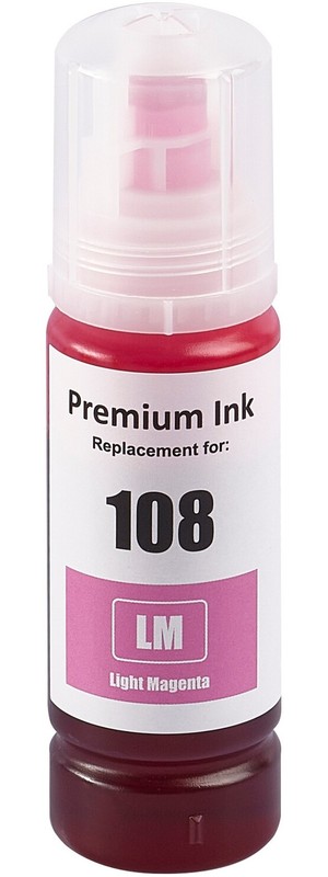 Чернила для Epson Sakura 108 Light Magenta (SIC13T09C64A); L8XXX/L18XXX; 70 мл; светло-пурпурный