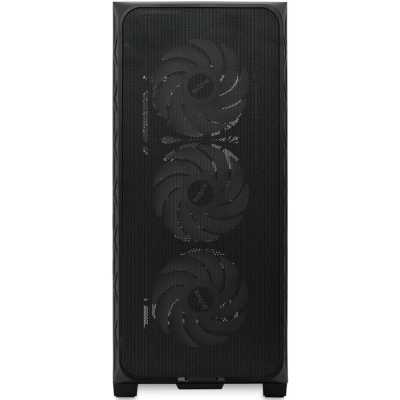 Корпус HSPD M521 (M521-TGBK-ARGB); ATX; Midi-Tower; без БП; 4x120мм; 2xUSB 3.X, 1xUSB 3.X Type-C,1x jack 3.5 mm Mic/Aud; чёрный