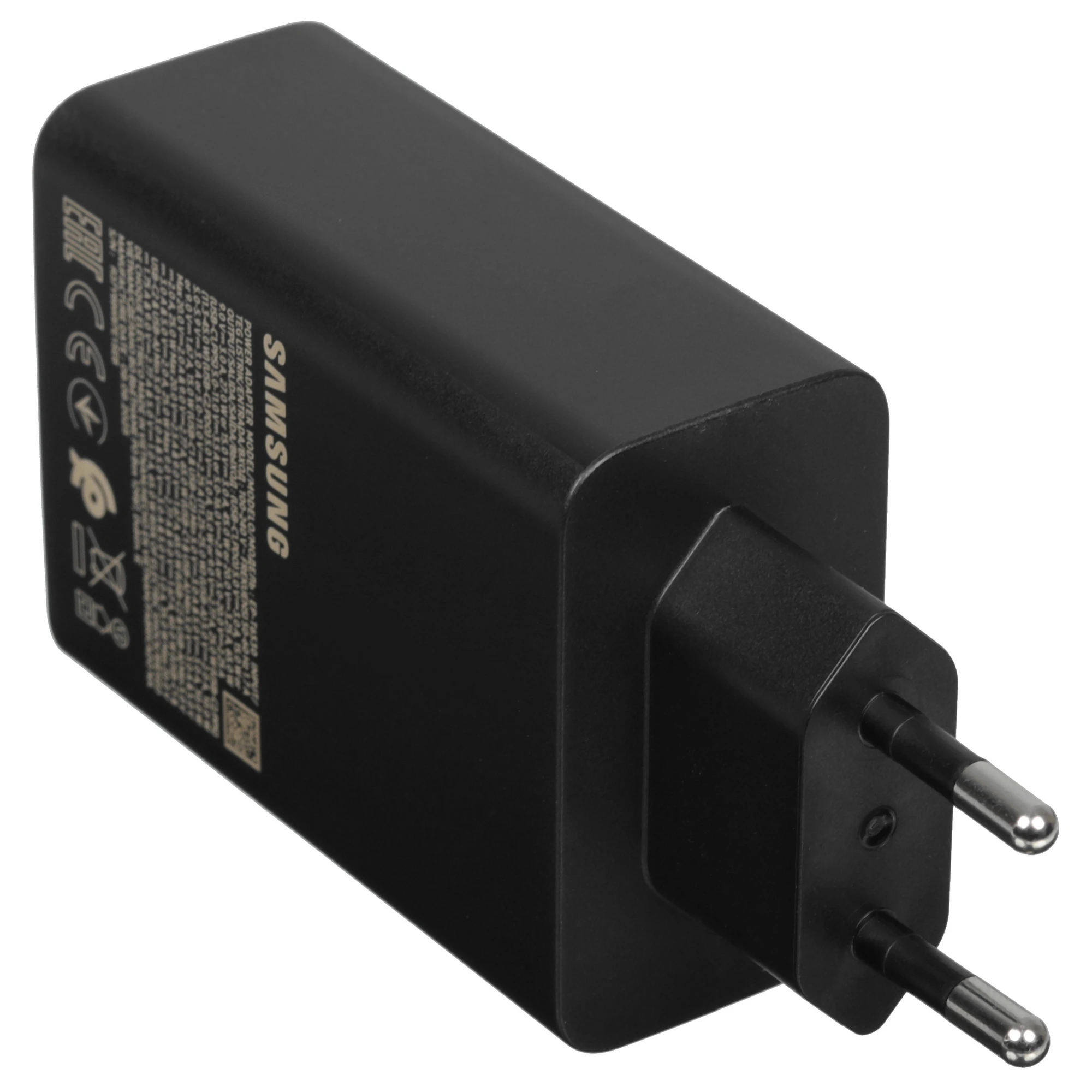 Зарядное устройство Samsung EP-T6530 Black (EP-T6530XBEG), 65 Вт, 3А, 1xUSB, 2xType-C, Кабель в комплекте Type-C, черный