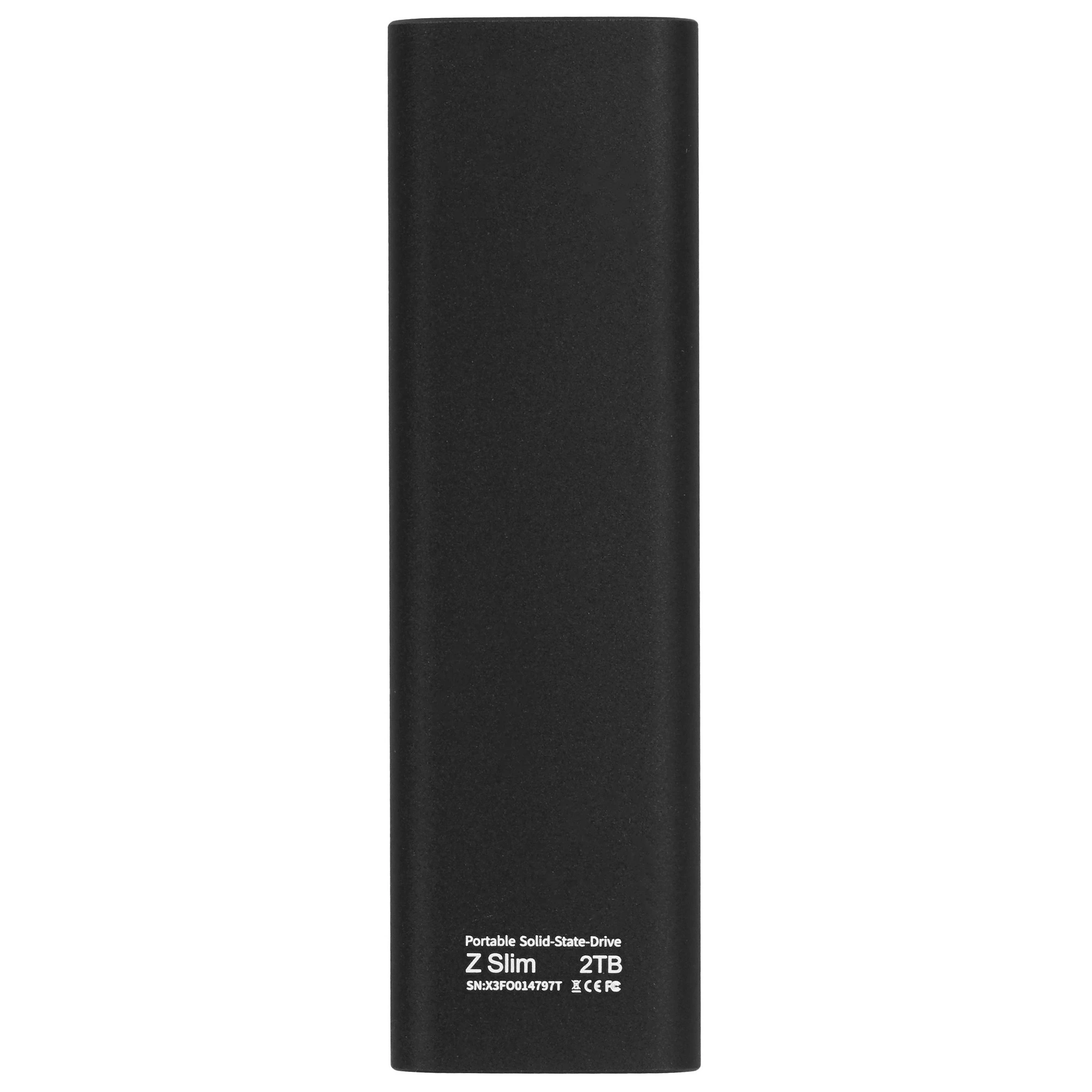 Внешний SSD 2 ТБ Netac SSD Z Slim (NT01ZSLIM-002T-32BK***); M.2; USB 3.2 Type C; чёрный