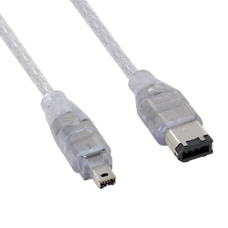 Кабель IEEE 1394 0,5м (6/4); 0,5 м; IEEE 1394a 6 pin; IEEE 1394a 4 pin; Белый