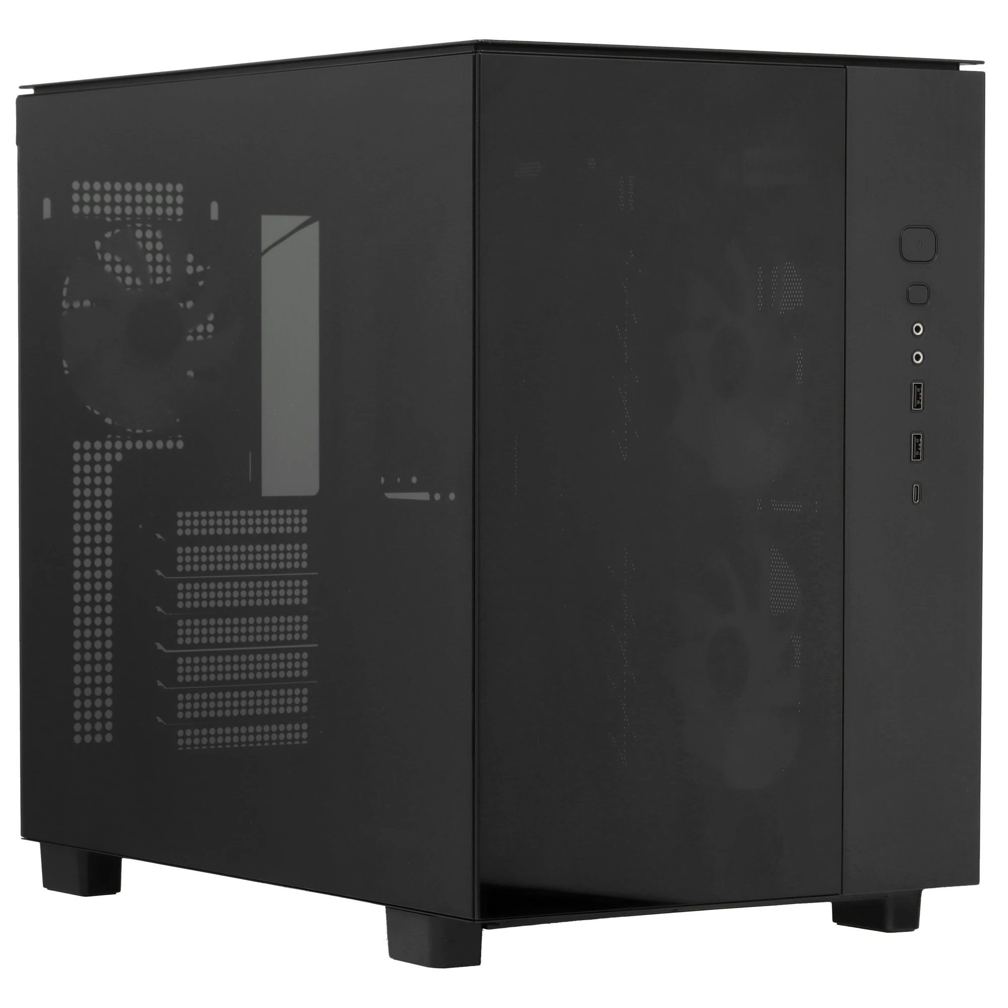 Корпус MONTECH KING 65 PRO Black; ATX; Midi-Tower; без БП; сталь; 2x3.5" int.; 3х140 мм; 2xUSB 3.X/1xType C; Mic/Audio; черный