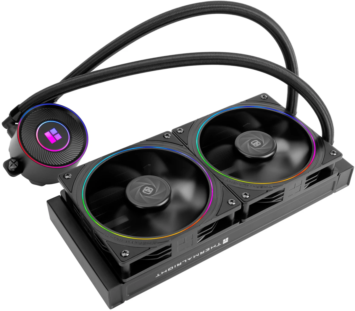 Система жидкостного охлаждения 240 мм Thermalright Aqua Elite 240 ARGB Black V5 (TRAE240V5AB); активная; 2 вентилятора; 2000 об/мин; 28.2 дБ; 68.9 CFM