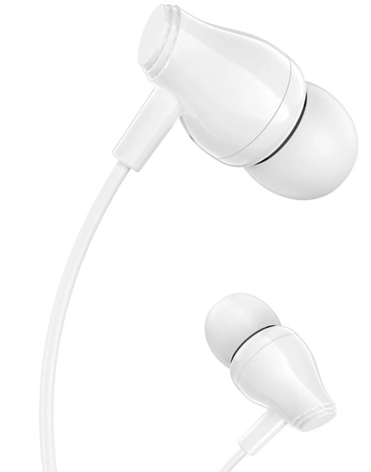 Гарнитура проводная Borofone BM61 Wanderer White, Mini-jack 3,5мм , внутриканальные, без крепления, 20 Гц - 20 кГц, 16 Ом, 1,2 м, 13 г, белый