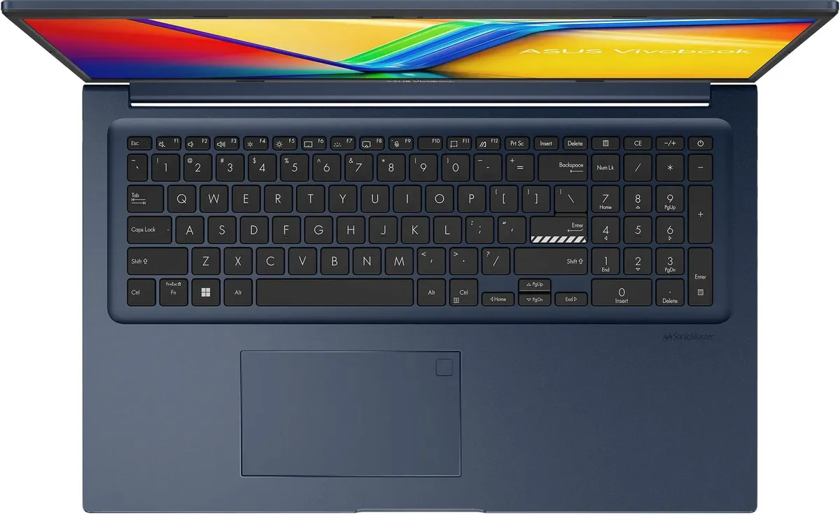 Ноутбук 17.3" Asus Vivobook X1704VA-AU1108 (90NB13X2-M00MU0); 1920x1080 IPS 60 Гц; Intel Core 7 150U; 16 Гб/512 Гб; Intel Graphics; NO OS; 50 Вт*ч; 2,