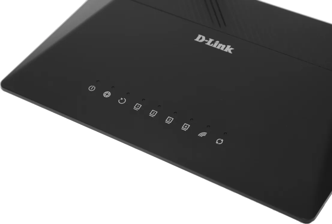 Маршрутизатор D-Link DSL-224 (DSL-224/R1A***); 1xADSL RJ-11; 4xLAN 10/100 Ethernet RJ-45; 802.11a/b/g/n; 300 Мбит/с