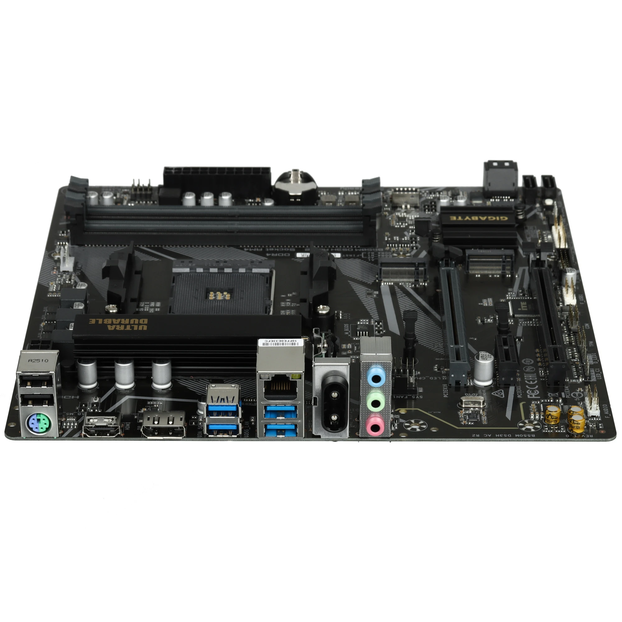 Материнская плата Gigabyte B550M DS3H AC R2; Socket AM4; mATX; AMD B550; 4хDDR4(4733); 2xPCI-E x16; 1xPCI-E x1; 1xHDMI; 1xDP; 4(SATA 6Gb/s); 7.1 Audio
