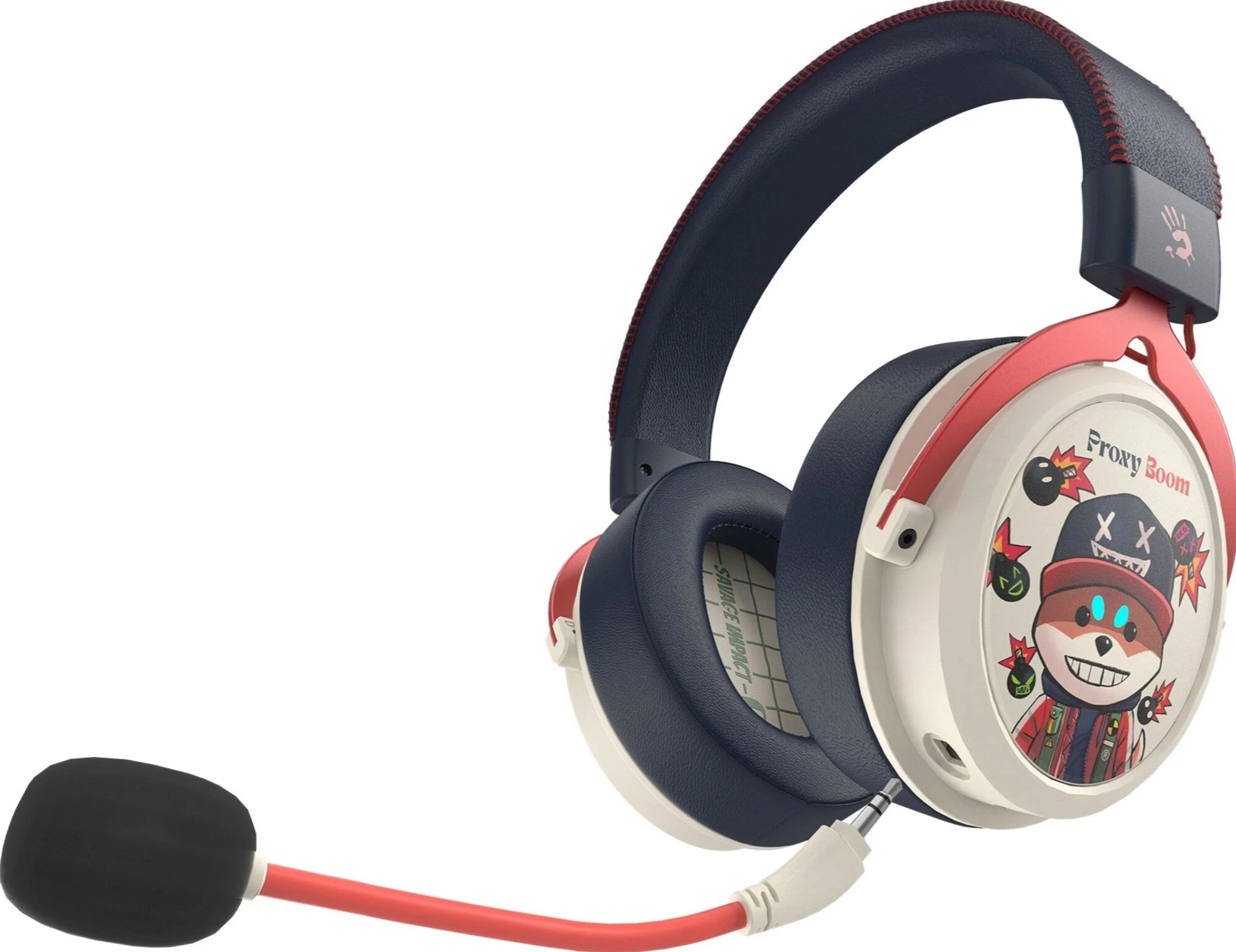 Гарнитура беспроводная A4Tech Bloody MR595 Proxy Boom (MR595 Proxy Boom***); накладные; Bluetooth/2.