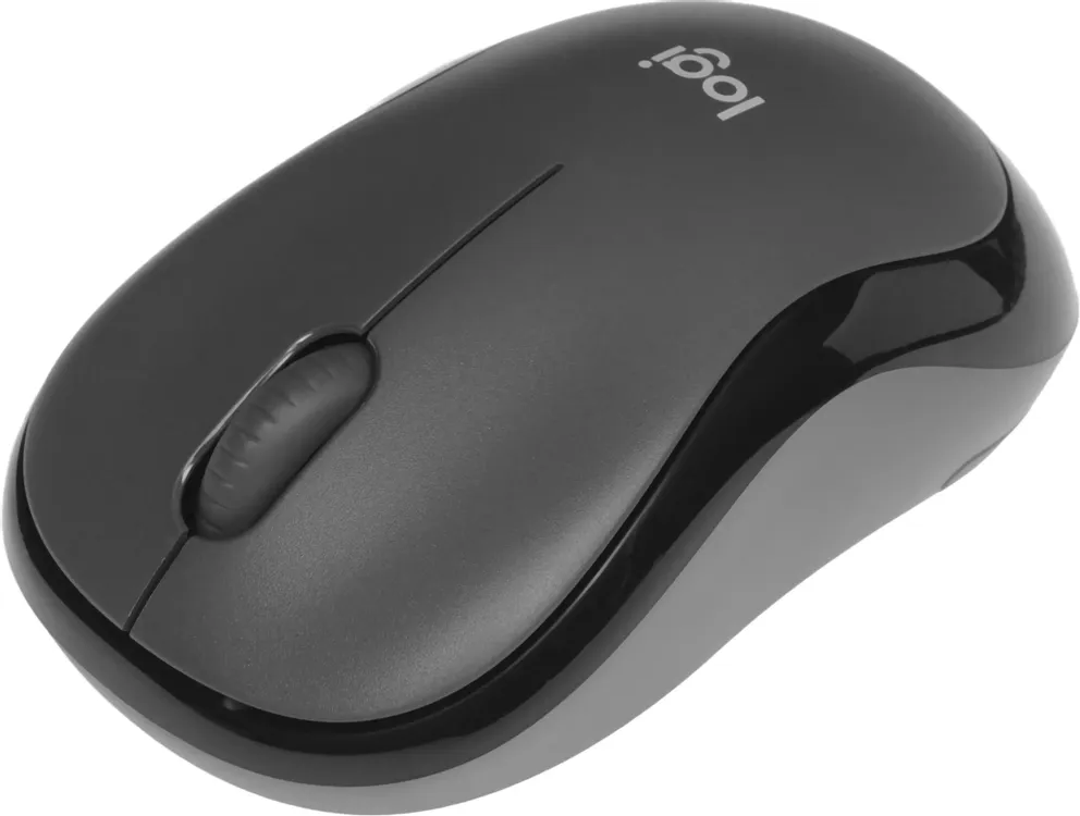 Мышь беспроводная Logitech M220 SILENT Dark Grey (910-004895); USB; оптический; 1000 dpi; 3 кнопки; колесо прокрутки; 1xAA; серый