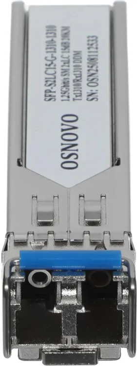 Трансивер OSNOVO (SFP-S2LC15-G-1310-1310) SFP модуль, 1.25G, 20 км, TX 1310 нм, RX 1310 нм, 2xLC, DDM