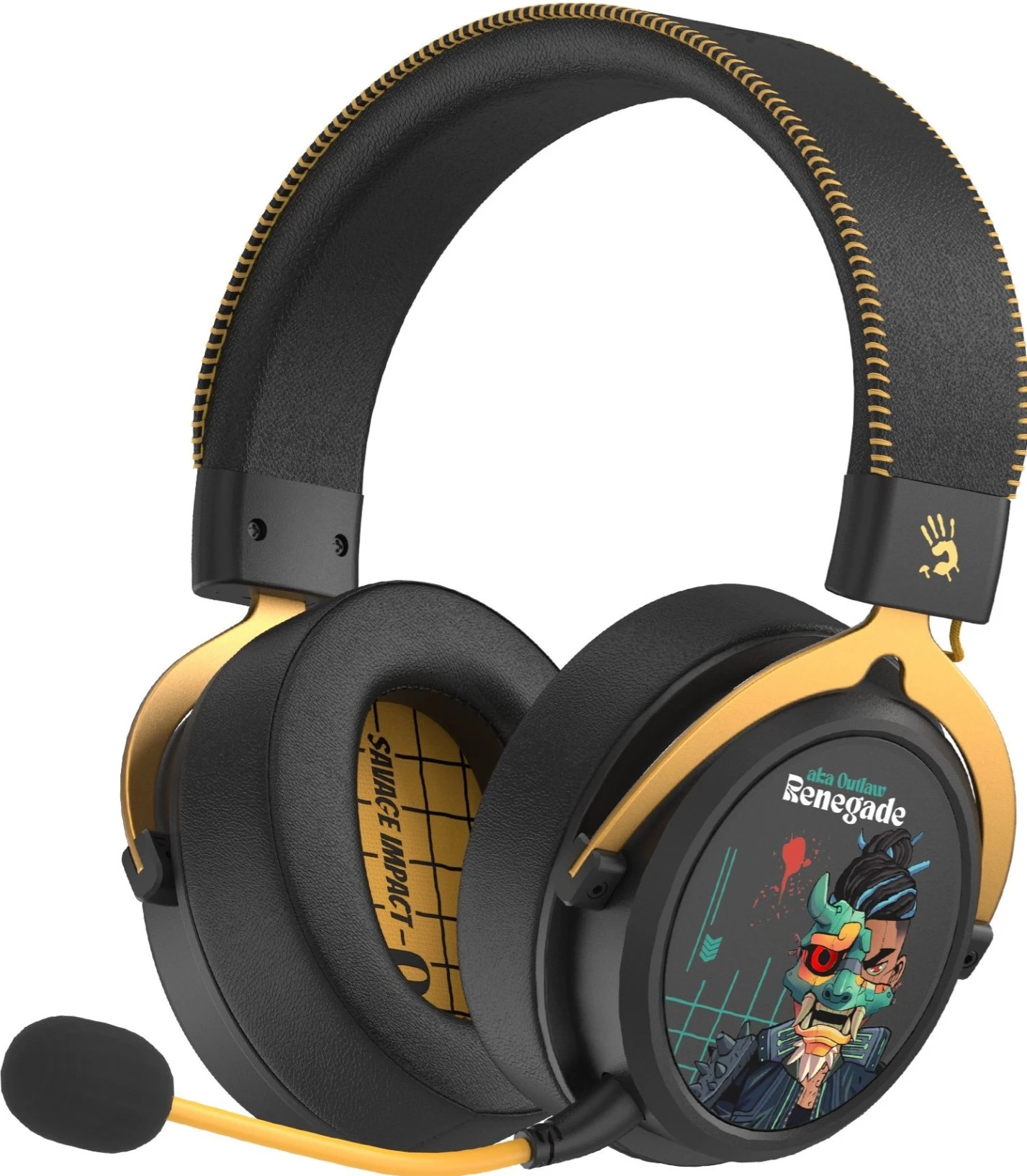 Гарнитура беспроводная A4Tech Bloody MR595 Renegade Black (MR595 Renegade Midnigh); накладные; Bluet