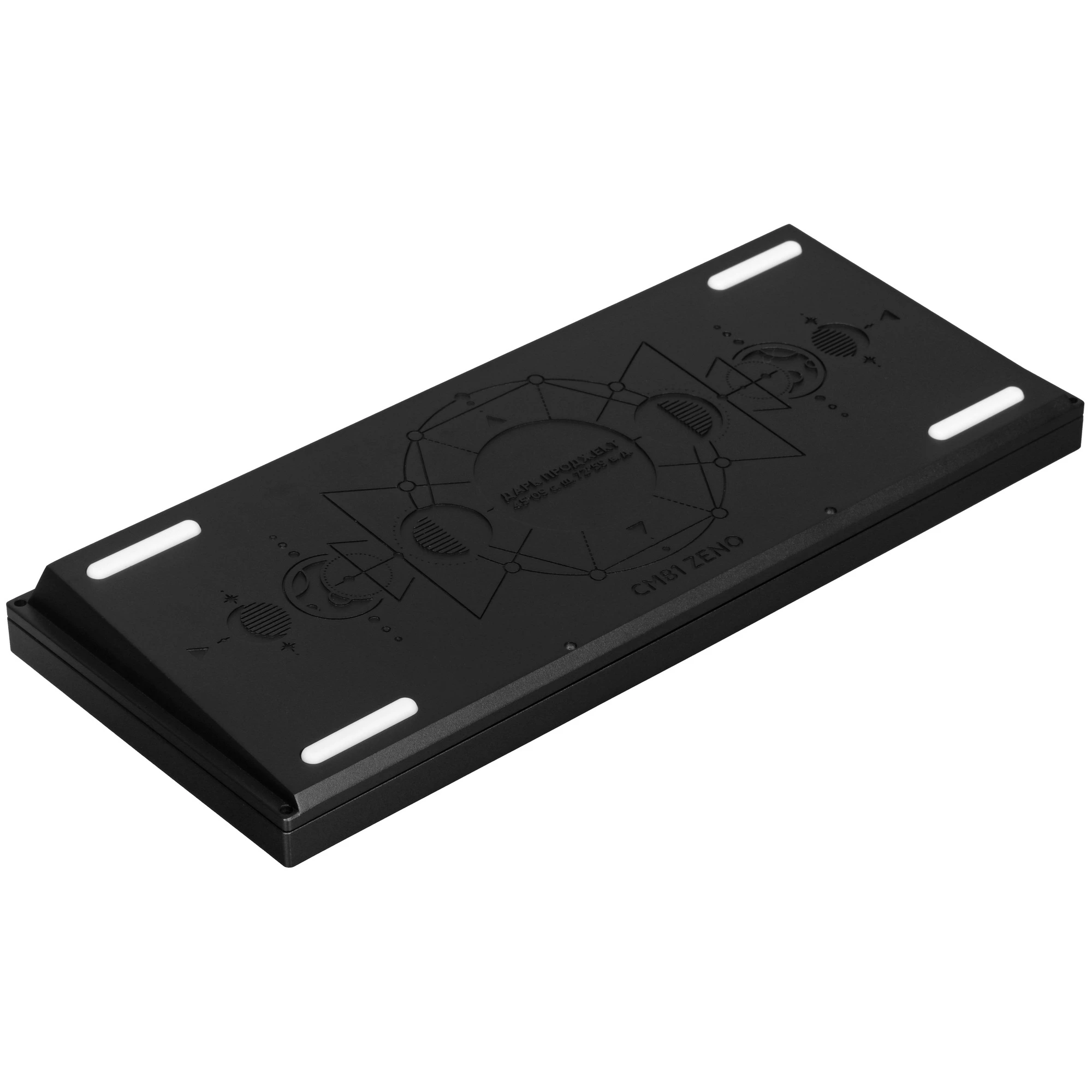 Клавиатура проводная Dark Project Zeno Black (DP-CM81ZBC); механическая; switch - g3ms Sapphire; 81 клавиш; RGB; 1,8м; белый+синий