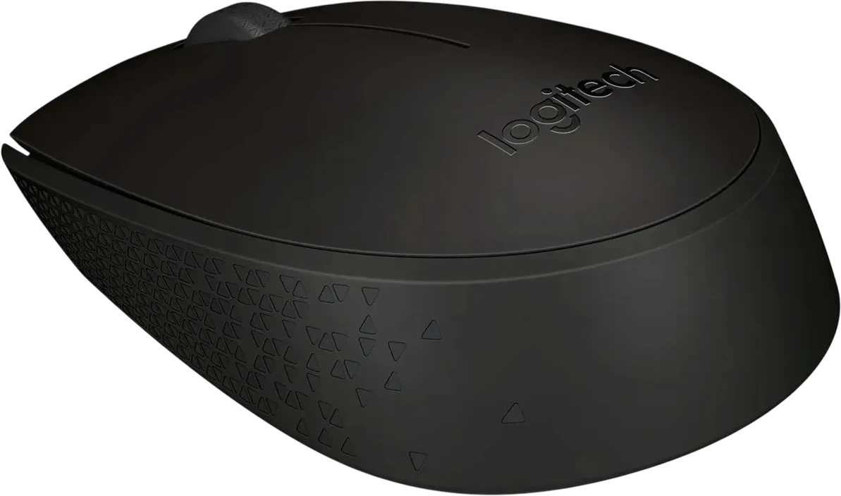 Мышь беспроводная Logitech B170 Black (910-004798); USB; оптический; 1000 dpi; 2 кнопки; колесо прокрутки; 1xAA; черный
