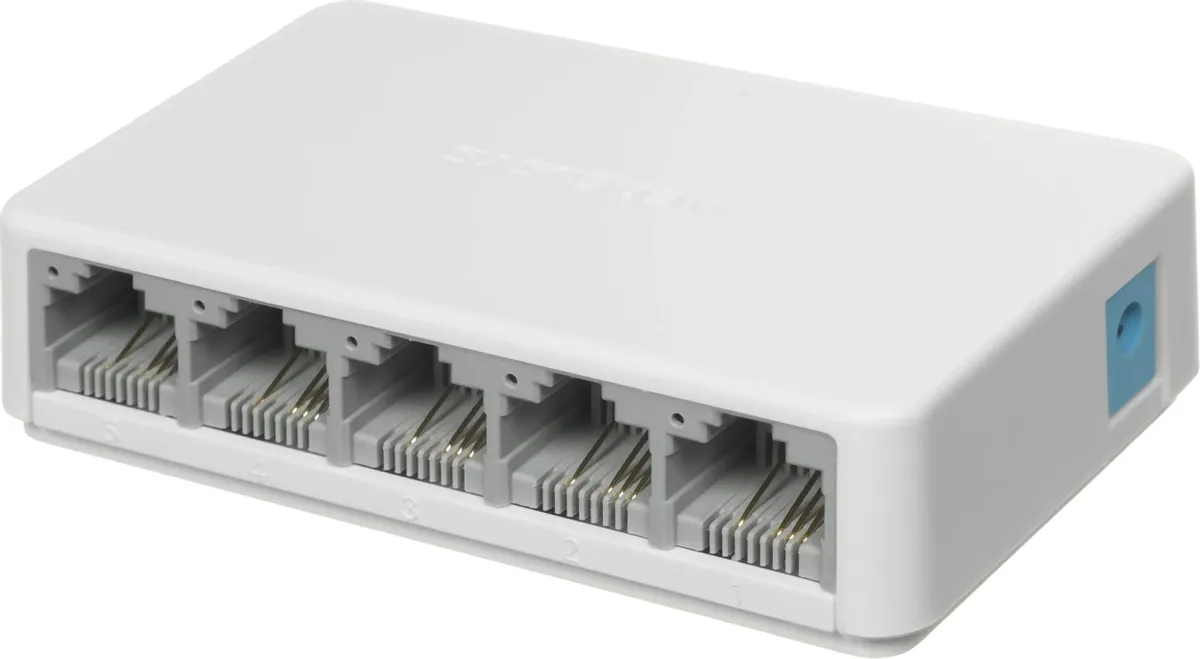 Коммутатор неуправляемый Mercusys MS105***; Fast Ethernet (10/100); 5 портов