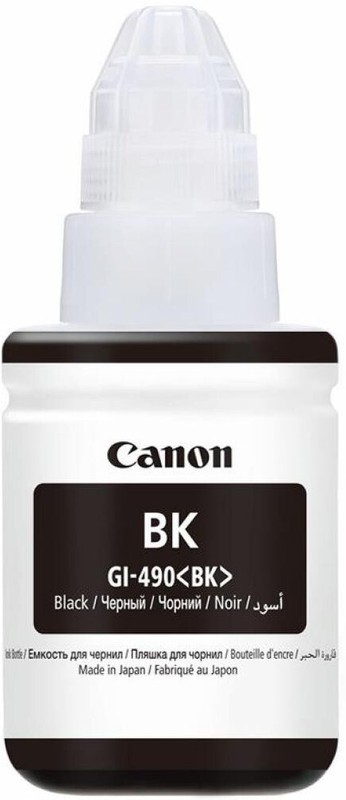 Картридж Canon GI-490 BK (0663C001***); Canon Pixma G14XX/G24XX/G34XX/44XX; оригинал; чёрный