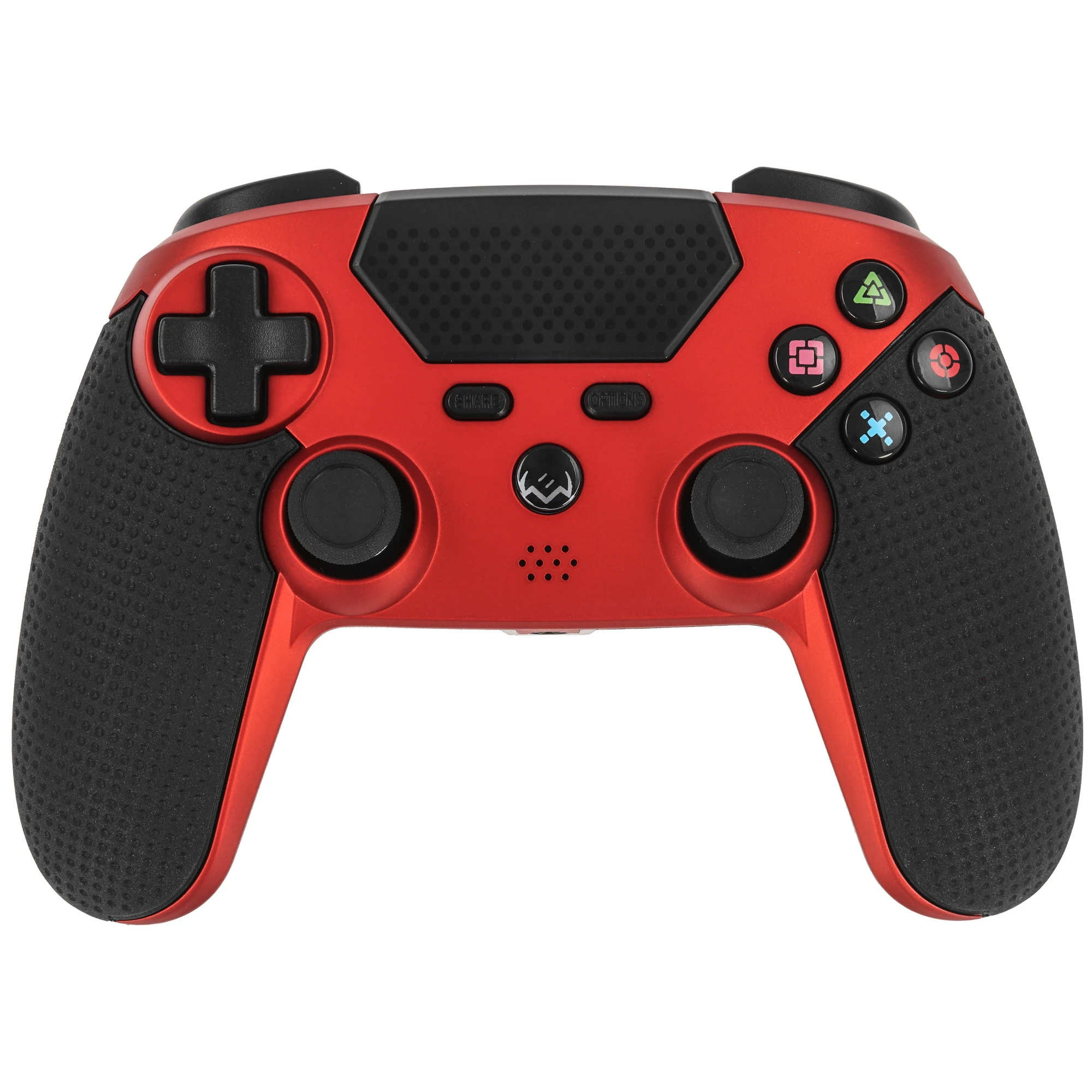 Геймпад беспроводной Sven GC-4040 (SV-016012); PS4, PC, Android; сенсорная панель; обратная связь; 11 кнопок; 2 мини-джойстика; виброотдача; USB; чёрн