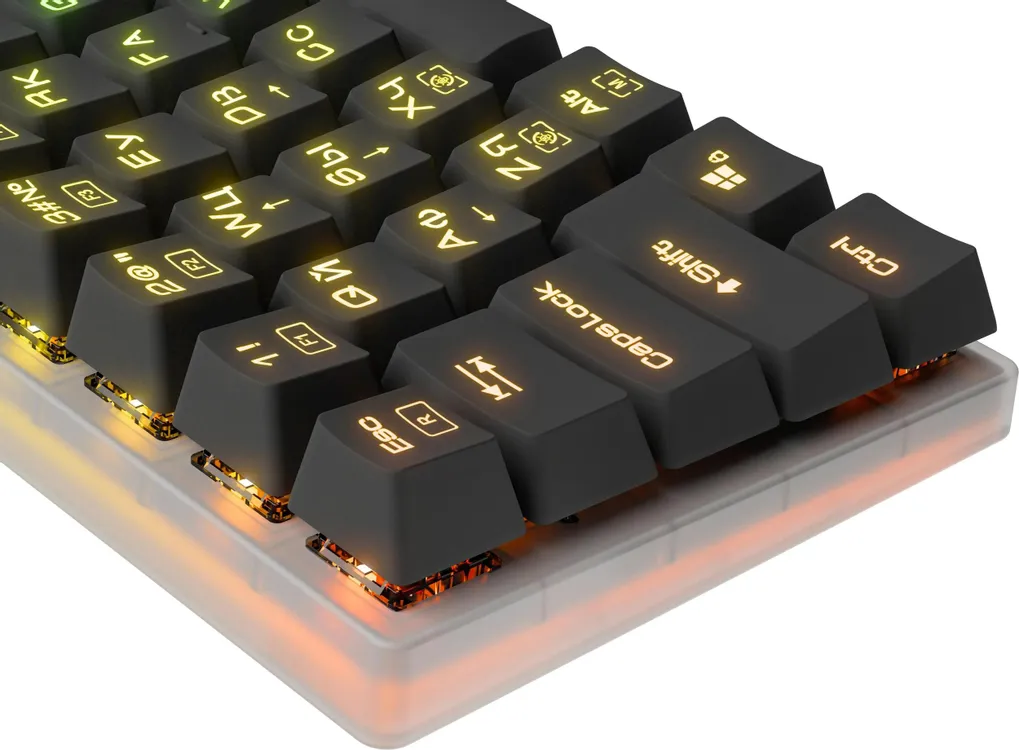 Клавиатура игровая Redragon Alien (77939); USB; механическая; 61 клавиш; подсветка RGB; ENG\RUS; черный