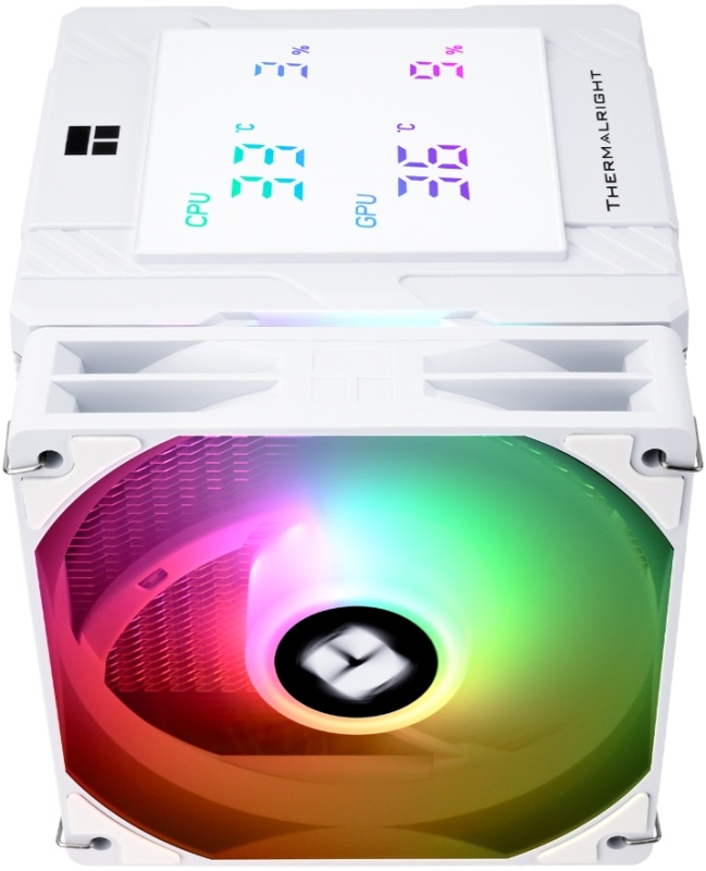 Кулер для процессора 120 мм Thermalright Peerless Assassin 120 Digital ARGB White (TRPA120DAW), 2x120 мм, 4 pin, ARGB, USB, 1850 об/мин, белый, 245 Вт