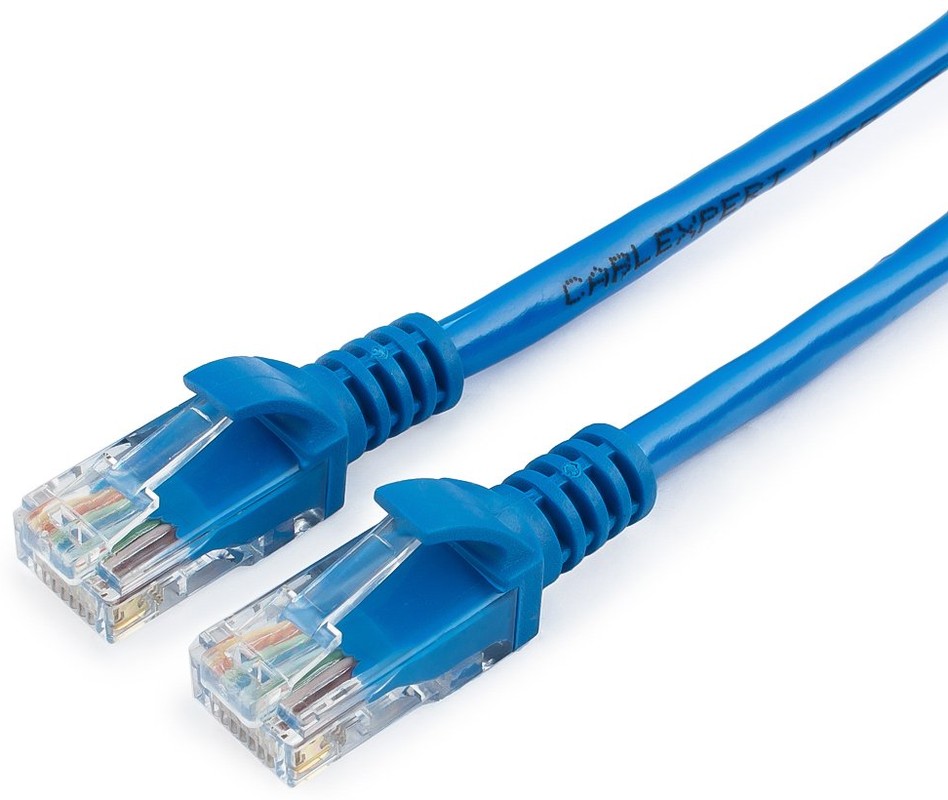 Кабель патч-корд Cablexpert PP12-2M/B (038324), UTP, Cat.5e, 28 AWG, омеднённый алюминий, литой, 2 м, синий