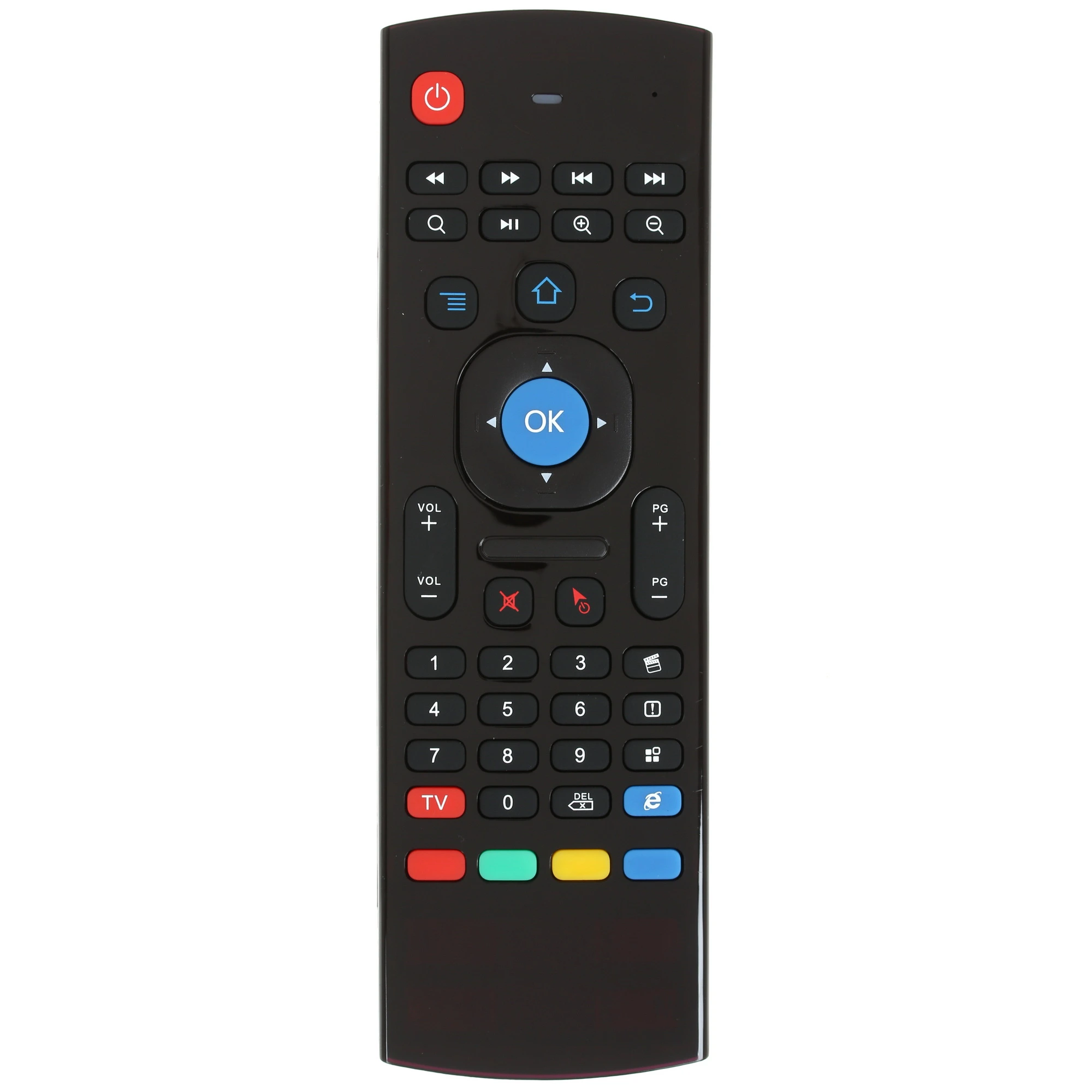 Универсальный пульт ДУ Harper KBWL-030; Smart TV, Windows, Mac, Android, Linux; ИК режим; аэромышь; клавиатура; 2 x AAA; USB-приемник