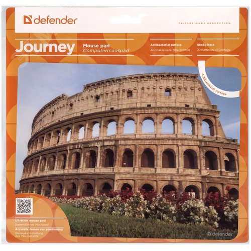 Коврик для мыши Defender Journey Matsumoto (50415***); полипропилен; 240 x 190 x 0.4 мм; рисунок; па