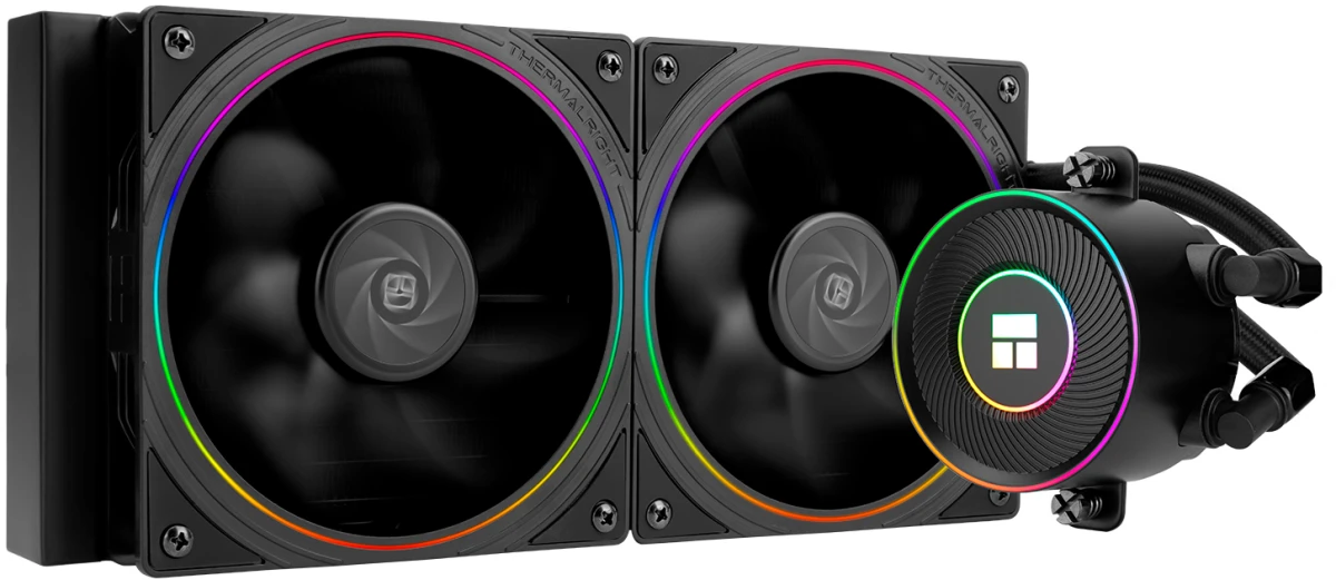 Система жидкостного охлаждения 240 мм Thermalright Aqua Elite 240 ARGB Black V5 (TRAE240V5AB); активная; 2 вентилятора; 2000 об/мин; 28.2 дБ; 68.9 CFM