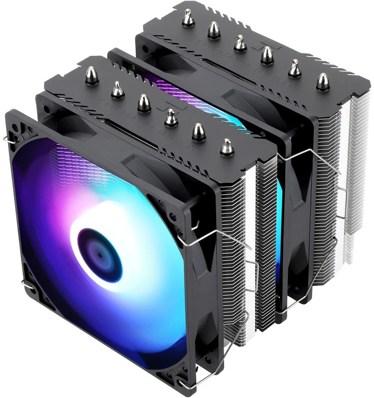 Кулер для процессора 120 мм Thermalright Peerless Assassin 120 SE ARGB (TRPA120SEA), 2x120 мм, 2x4 pin, ARGB, 1550 об/мин, черный, 265 Вт, 25.6 дБ