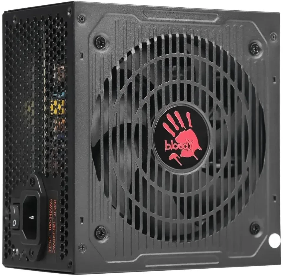 Блок питания 650 Вт Bloody BD-PS650B Black; ATX; 1x24 pin; 2x8(4+4) pin; 2x6+2 pin PCI-E; 6xSata; 2xMolex; 80+ Bronze; 120 мм