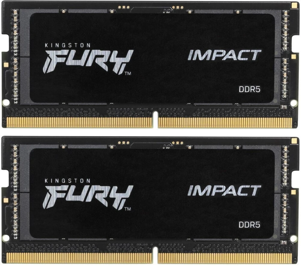 Модуль памяти SODIMM DDR5 32 ГБ (2x16ГБ) Kingston Fury Impact (KF560S38IBK2-32); 6000 МГц; RET