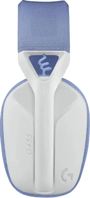 Гарнитура беспроводная Logitech G435 LIGHTSPEED White & Lilac (981-001077); игровая; BT/2.4 Ггц; оголовье; 20 - 20 000 Гц; 45 Ом; встроенный микрофон;