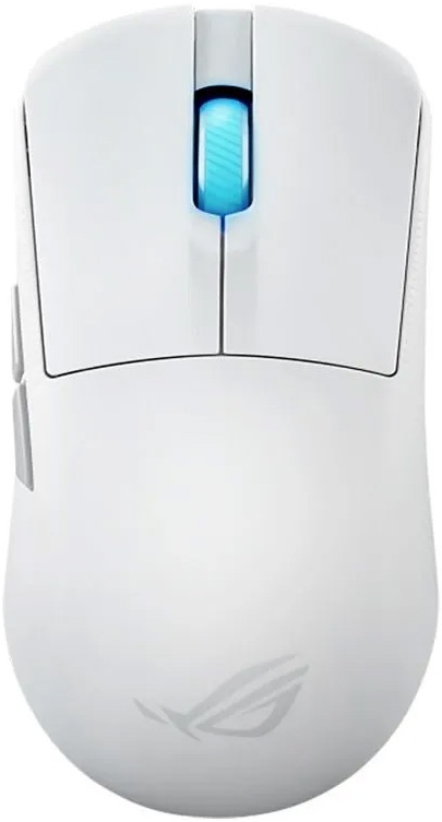 Мышь игровая Asus P716 ROG HARPE ACE mini White (90MP03Z0-BMUA10); Bluetooth/2.4 Ггц; USB; оптический; 42 000 dpi; 5 кнопок; колесо-кнопка; аккумулято