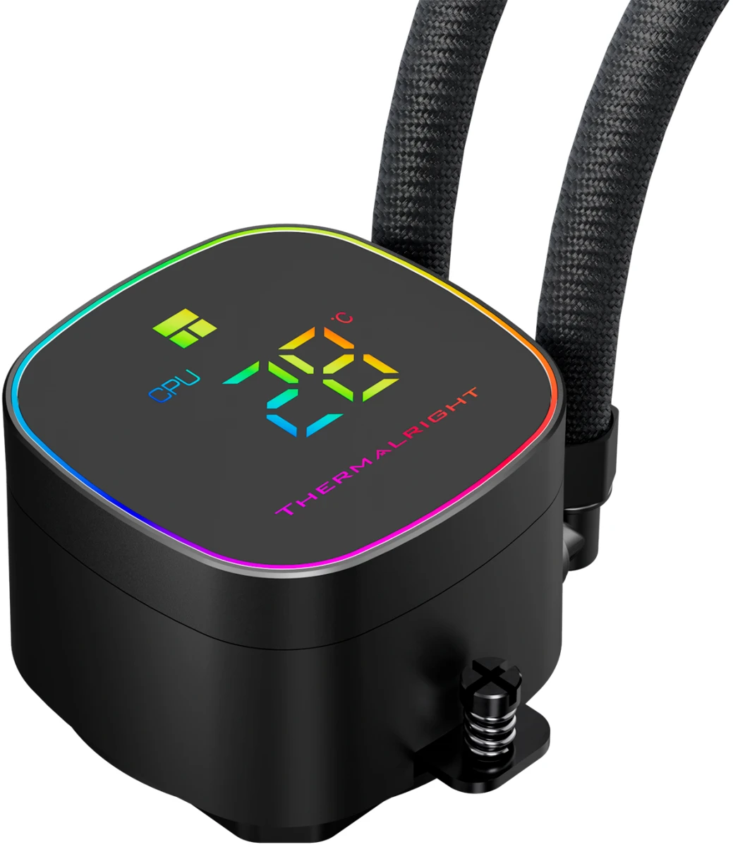 Система жидкостного охлаждения 360 мм Thermalright Frozen Horizon 360 Digital ARGB Black (F-HORIZON-DIGITAL-BL-360-ARGB); активная; 3 вентилятора; 200