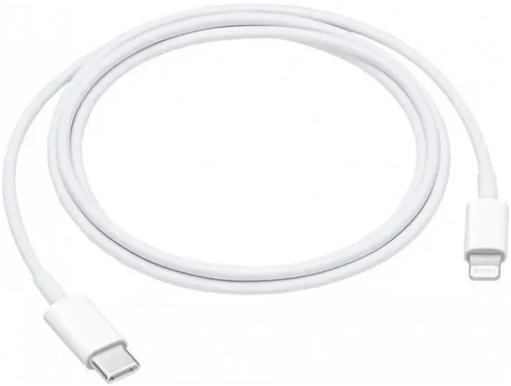 Кабель Type-C/Lightning Apple USB-C to Lightning 1 m (MUQ93ZM/A), 5А, 1 м, белый