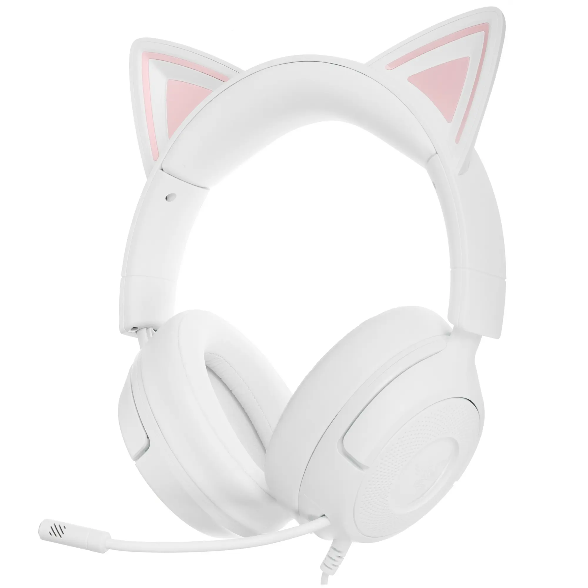 Гарнитура игровая Razer Kraken Kitty V3 X White (RZ04-05350300-R3M1); оголовье; 20 Гц - 28 кГц; 32 Ом; 1,3 м; микрофон; 3,5 мм; белый