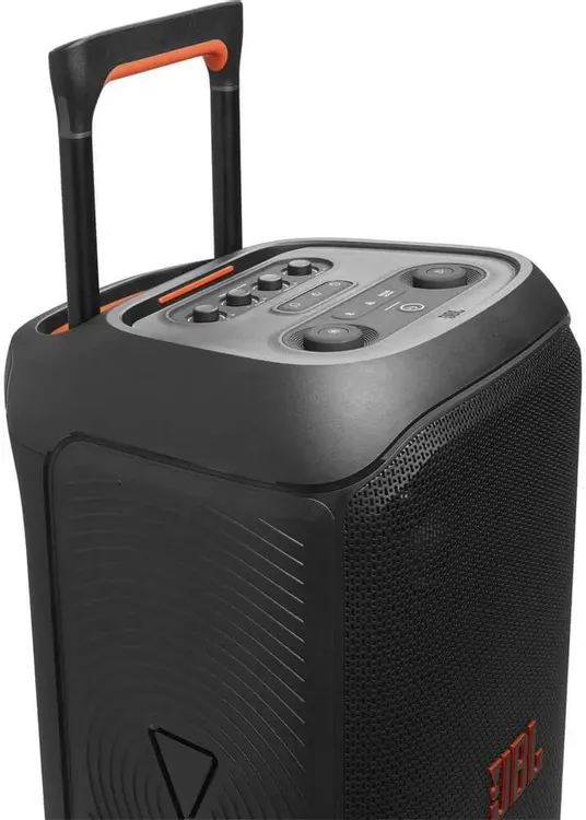 Акустика портативная JBL PartyBox Stage 320 (JBLPBSTAGE320SW); 240 Вт; 45 - 20000 Гц; USB, AUX; BT 5.4; IPX4; регулятор на верхней панели; 18 ч.; белы