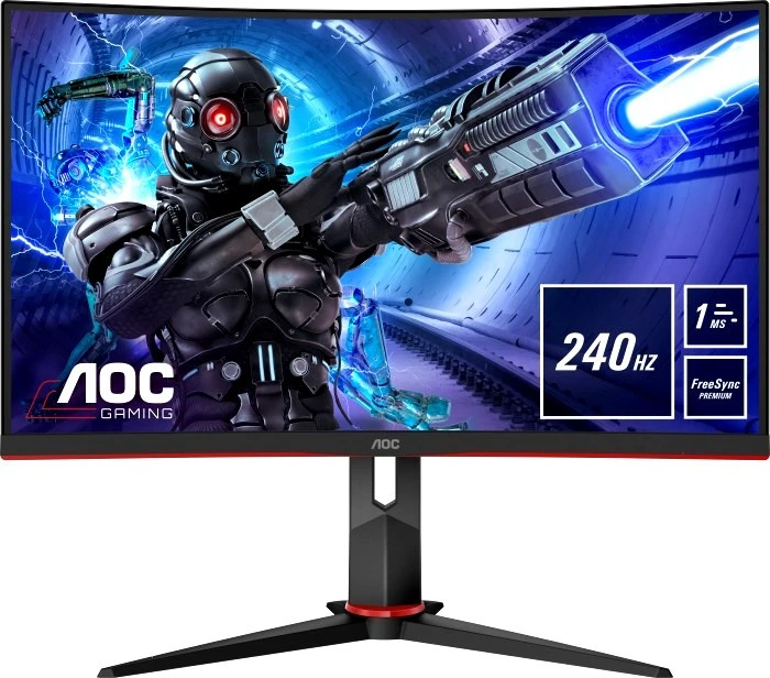 Монитор 32" AOC изогнутый C32G2ZE; WLED; 16:9; VA; 1920x1080; 240 Гц; 178°/178; 300 кд/м²; 1 мс; 4 000:1; 1xD-Sub(VGA); 2xHDMI; 1xDP; 1x3.5 mm jack (o