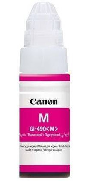 Картридж Canon GI-490M (0665C001***); Canon Pixma G14XX/G24XX/G34XX/44XX; оригинал; пурпурный