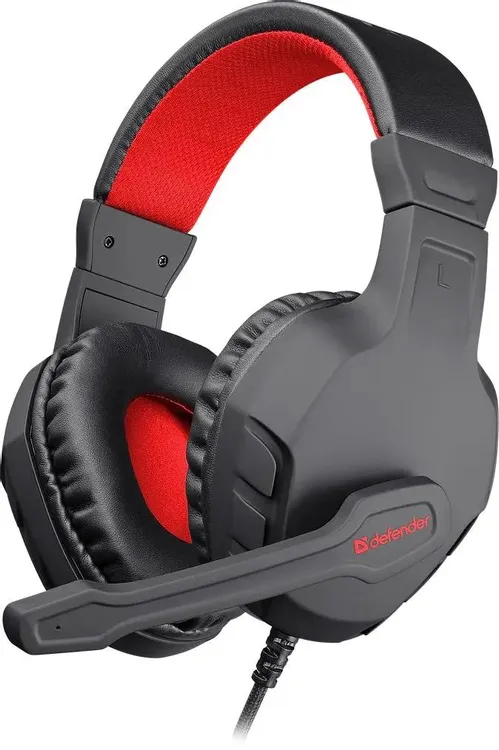 Гарнитура игровая Defender Cujo (64505); оголовье (headband); 20 - 20 000 Гц; 32 Ом; 2 м; микрофон; регулятор громкости; 2 x 3,5 мм (mini-jack); 1 x 3