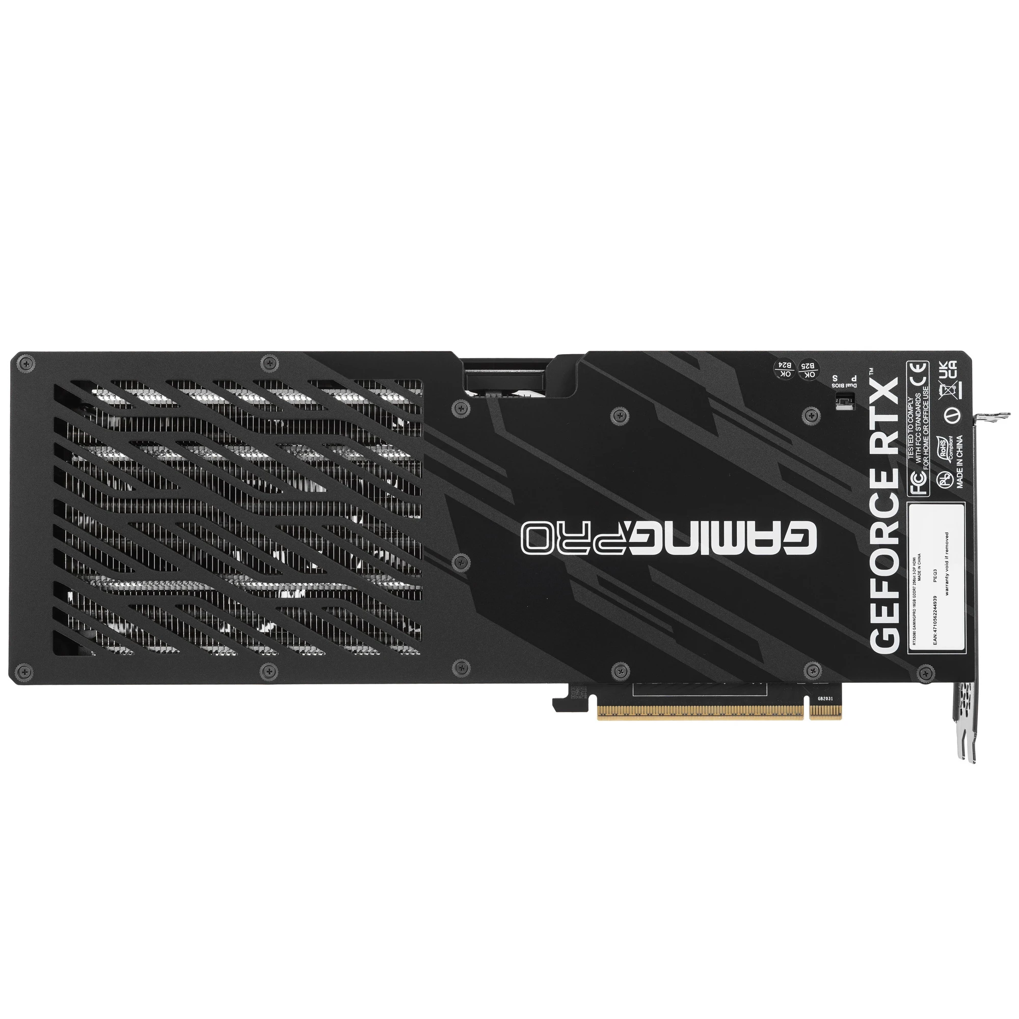 Видеокарта Nvidia GeForce RTX 5080 16 ГБ GDDR7 Palit GamingPro (NE75080019T2-GB2031A); 2295-2617 МГц; 30 ГГц; 256 бит; 1xHDMI; 3xDP; 2.5 slot