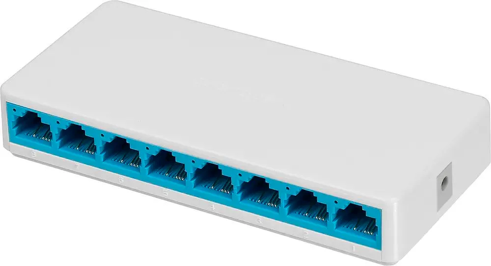 Коммутатор неуправляемый Mercusys MS108***; Fast Ethernet (10/100); 8 портов