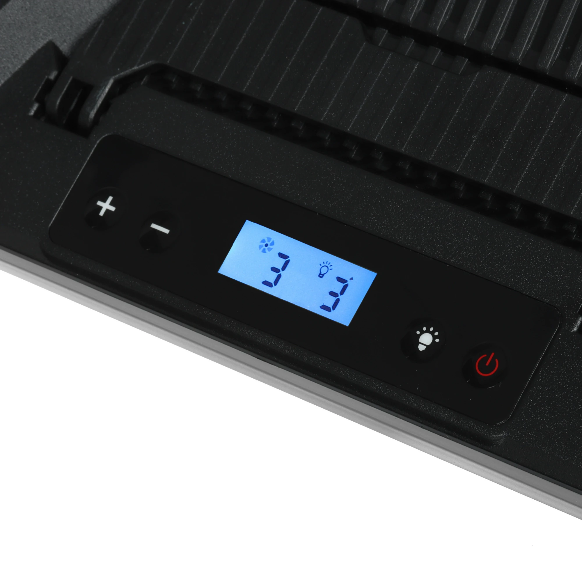 Система охлаждения для ноутбука 19" Jet.A PANTEON CP-198L RGB Black; пластик + металл; 1x100 мм; 4x70 мм; 4x60 мм; USB; 428 х 316 х 45 мм; чёрный